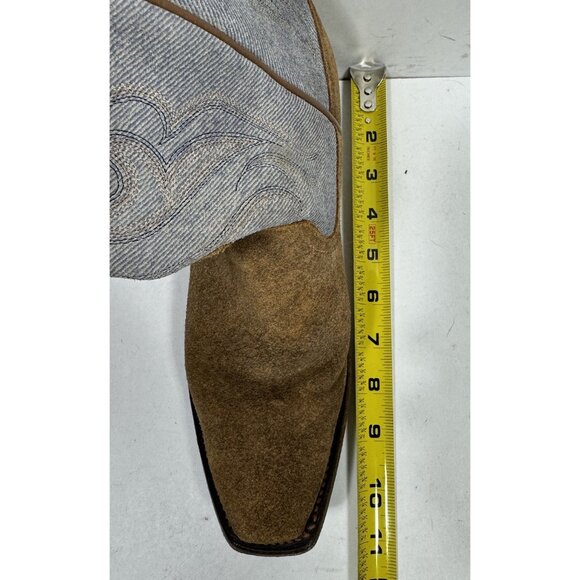 Rios of Mercedes Kemo Sabe Western Cowboy Boots Blue Jean Roughout Womens Sz 7.5 - Picture 12 of 13